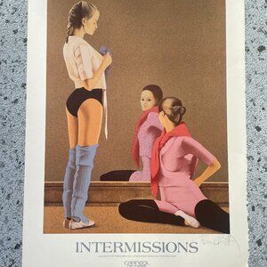 Ariel Ben-David Intermissions Ballet Print Signed Figurative Art Dancers